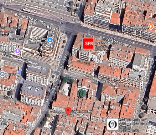 Carte Google Maps pour localiser Bagel & Coffee